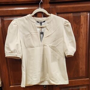 The Limited Cream Puff Sleeve Blouse